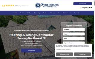 Northshore Exteriors, LLC website