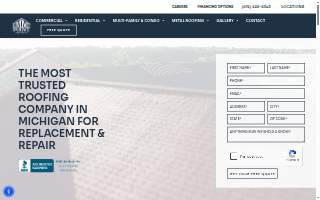 Summit Point Roofing of Traverse City website
