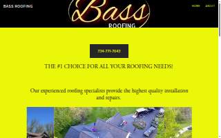 Bass Roofing, LLC website