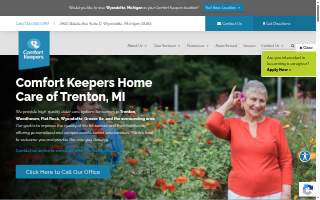 Comfort Keepers Home Care of Trenton website