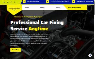 Trenton Tech Auto Repair website