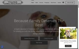 Village Animal Healthcare of Trenton website