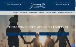 Gramer Funeral Home of Troy website