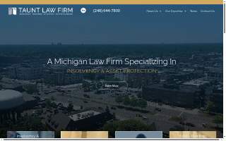 The Taunt Law Firm website