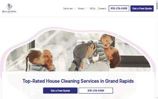 Blue Lavender Cleaning Services website