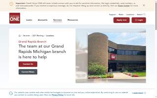 Credit Union ONE of Walker website