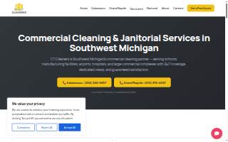 CT Cleaners LLC Grand Rapids Commercial Janitorial Cleaning website