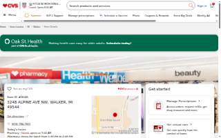 CVS Pharmacy of Walker website