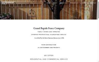 Grand Rapids Fence Company of Walker website