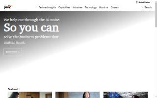 PricewaterhouseCoopers LLP of Walker website