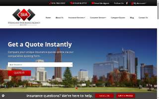 Steenland Insurance Agency website