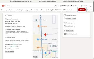 Walgreens Pharmacy of Walker website