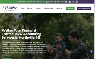 Walker Total Financial website