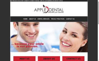 Apple Dental & Implant Center website