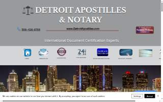 Detroit Apostilles & Notary website