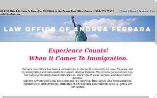 Ferrara Law Offices website