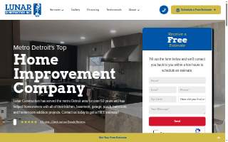 Lunar Home Improvement website