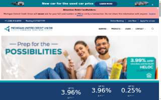 Michigan United Credit Union website