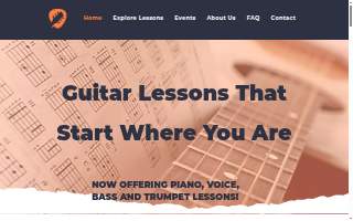 Six String School website