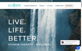 Elivate Wellness + Aesthetics website
