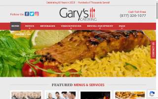 Gary's Catering website