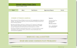 Great Lakes Footcare website