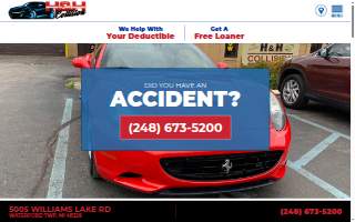 H & H Auto Collision website