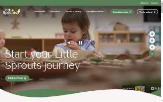 Little Sprouts Preschool website