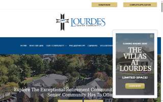Lourdes Senior Community website