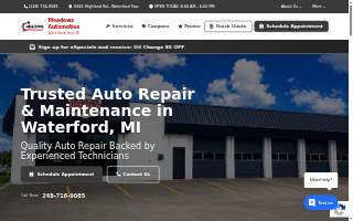 Meadows Automotive - Waterford website