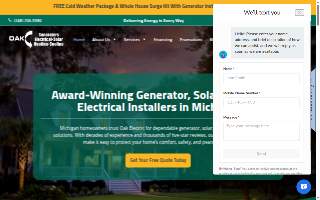 Oak Electric Service, Inc. website