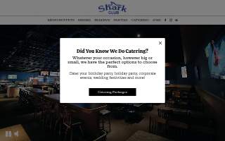 Shark Club website