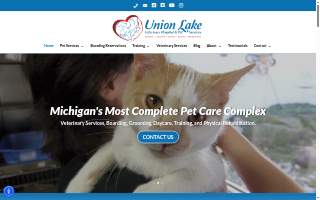 Union Lake Pet Services website