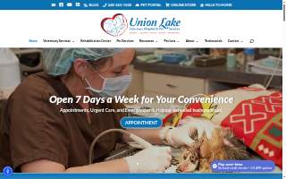 Union Lake Veterinary Hospital website