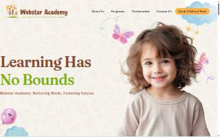 Webstar Academy website