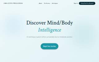 Creative Wellness website