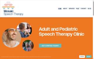 Mosaic Speech Therapy of Waverly website