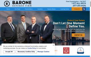 Barone Defense Firm of Wayne website