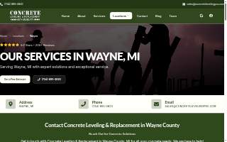 Concrete Leveling & Replacement of Wayne website