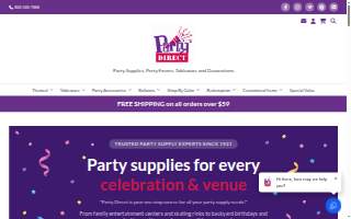 Party with a Tee website
