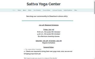 Sattva Yoga Center website