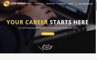 Staff Finders website