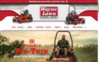 Wayne Lawn & Garden website