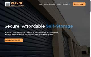 Wayne Self Storage website