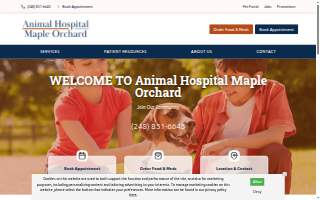 Animal Hospital Maple Orchard website