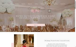 Blushing Rose Events website