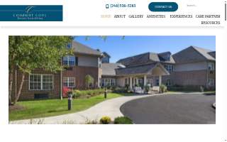 Comfort Cove Premier Senior Living website