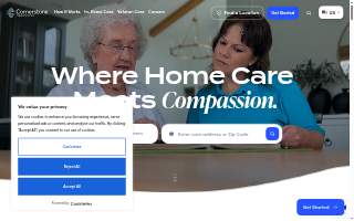Cornerstone Caregiving of West Bloomfield website