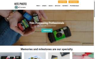 Hite Photo Studio website