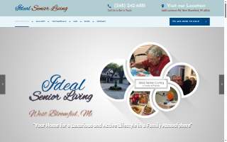 Ideal Senior Living website